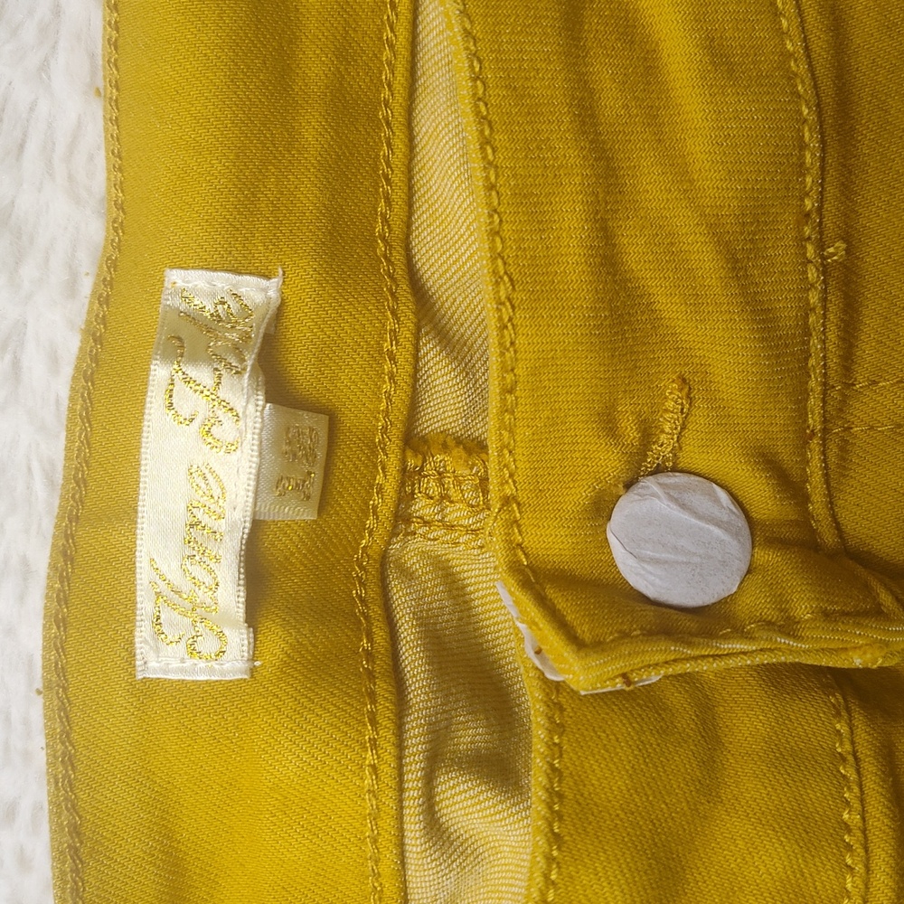 Home Folk Mustard Yellow Wide Flare Women's Pants Size 12 NWT Bell bottom - Picture 6 of 16